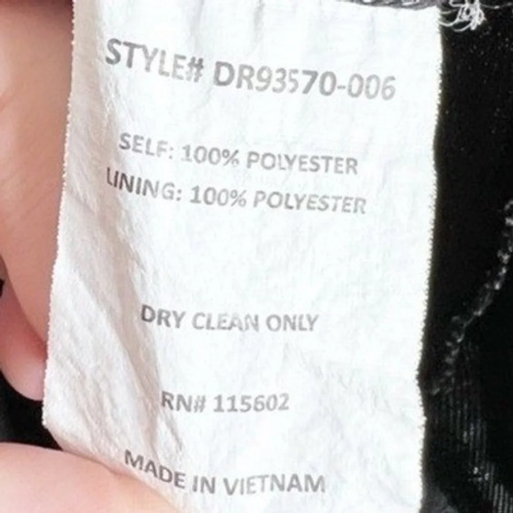 Lush Womens Black Floral Sprig Short Sleeve Keyhole Shift Dress Summer Size M‎